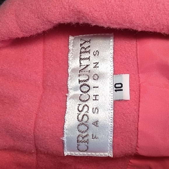 Vintage pink wool blend blazer jacket Cross Country Fashions 10 - Picture 2 of 3
